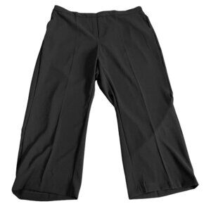 NWT Calvin Klein Flat Front Elastic Waist Pull On Wide Leg Trouser Pants Sz. 3X